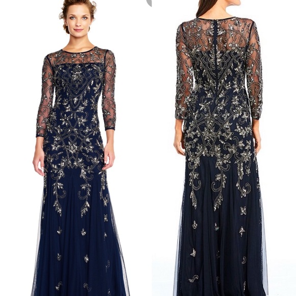 Adrianna-Papell long gown - Picture 2 of 11